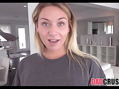 Torrid Blonde Big Ass Teenie Step Daughter Mickey Tyler Lures Step Dad And Gets Fucked On Her Bedroom Floor Point of view