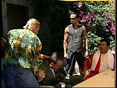 Mafia boss orders girl to gargle off the boys