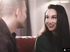 Curvy Babe Gabi Paltrova Luvs Swallowing Cum!