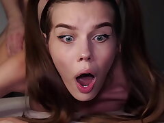 OMG, MY Rump IS TOO TIGHT! Adorable 18 Yo Nubile STRUGGLES During Torturous Ass-fuck Pulverize - Alina Foxxx