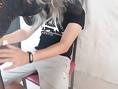 Luxurious blond luvs a new cock