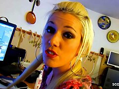 Beautiful blonde inked Nubile White watch his own Anal Porn review