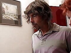 Pair of super-steamy old swinger pigs meet two pervy young boyfriends who love gang fuck-fest and the most lustful delectation