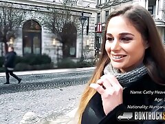 Cathy Heaven Squirts All Over our Public Intercourse Van