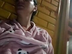 youthful cherry masturbates and secretly has her wet vag on the balcony