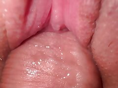 Extraordinary Close up Plow stepsister's teenie creamy pussy