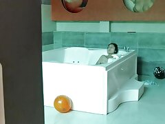 Caught My Step Sis Masturbating In Bathtub Tub And She Creamed All Over My Man meat