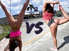 BANGBROS - Battle Of The Massive Bootie GOATs: Abella Danger VS Kelsi Monroe