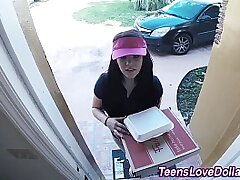 Real amateur gets facial cumshot