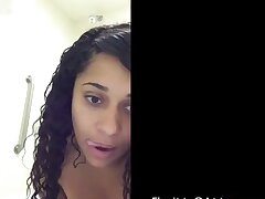 Good-sized Ass Wooly Cunny Lady in Bathroom