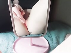 Cumming while viewing my moist pussy