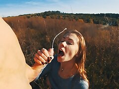 OUTDOOR Shag AND CUMSHOT ON MOUTH