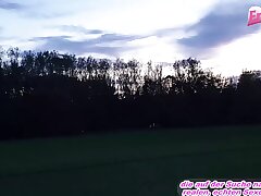 german inexperienced latina teenie at private outdoor plumb point of view