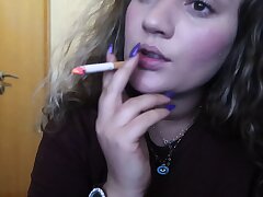 CLOSE-UP CIGAR SMOKE BY A Stellar BLONDE Doll