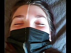 TABOO stepdaddy and stepdaughter lockdown led to crazy facial!