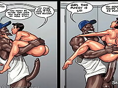 Art Class season #2 ep#4 - 2 Ample Black Stiffys Back to back Grubby super-bitch Apple ipad Pro Comic Art