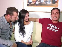 Threesome utter of ejaculations derived from amateur fuck-fest - 1