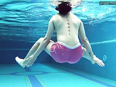 Lady Dee nice shy Czech teenage swimming