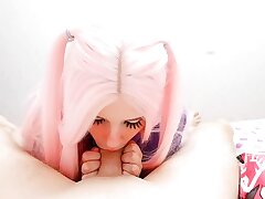 Hard humped a pink-haired sweetie