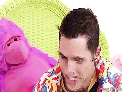 Dark-hued Teenage With Ponytails Fucks White Dick