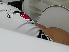 CATCHING MY STEPMOM'S Glorious ASS IN THE Douche
