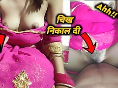 CHEEK NIKAAL DII GULABI SAREE ME GIRLFRIEND KO CHODA