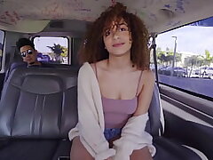 BANGBROS - 18yo Teen Mariah Banks Looking Super Cute, Riding Dick Like Champion In A Dank Car