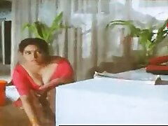 Aged actress in a hot scene