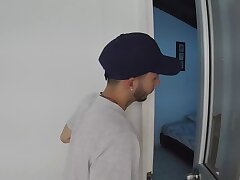 Inject my stepsister's guest room and masturbate when I observe her in her underwear - Porn in Spanish