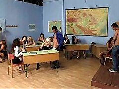Schoolgirls sex soiree at