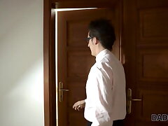 DADDY4K. Elder guy relaxes in room with young slut...