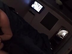 Jane Cums on Her Huge Dildo while Pecker Cums on Jane's Tits!