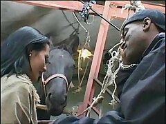 Horny Stiff Gangbang Romanian Female 4 big boners at once inside