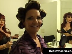 Huge-titted Cougar Deauxma Strap dildo Fucks Latina Milf Stunning Vanessa!