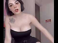 Karely Ruiz demonstrating fans enormous udders