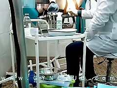 Orgasm on obgyn stool