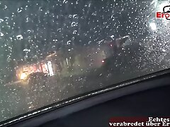 Blowjob and swallow at mc donalds ins camper public teenager point of view