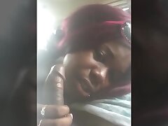 Yam-sized Booty Bi-atch Fellating Dick In Car