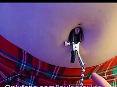 Outie Navel Torment With A Nip Pinch