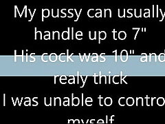 18 yr senior Emma has a wailing climax on 10 inch cock