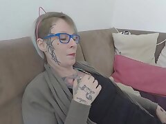Outdoor pussy creampie on the neighbors van