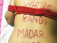 Indian wifey bdsm marionette slut bound and whipped, big ass – moaning noisily