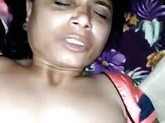 Desi Indian Aunty's Furry Muff Poked