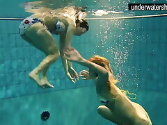 Andrea and Monica hot teenies in the pool