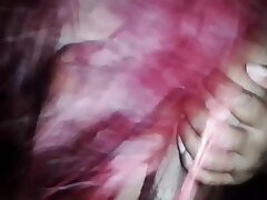 She strokes me with her mounds and makes me jism