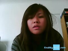 nice chinese female films herself nutting