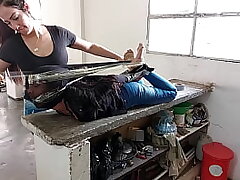 18-Year-Old Nymph Trickster Ball-gagged In Strict Frog-tie With Horny Pantyhose Encasement!