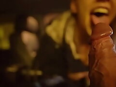 Date Night! Risky Public Blowjob, Nearly Caught & Getting a Creampie!