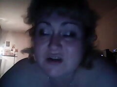 Russian mature show big boobs on web cam
