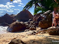 Sandy Beaches and Uber-cute Honies Fucked In Public Nature